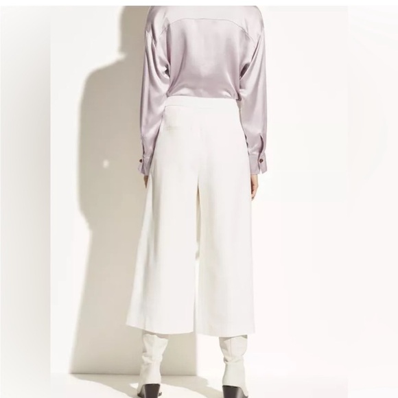 Vince Wool Pleat Front Culottes - Picture 2 of 6